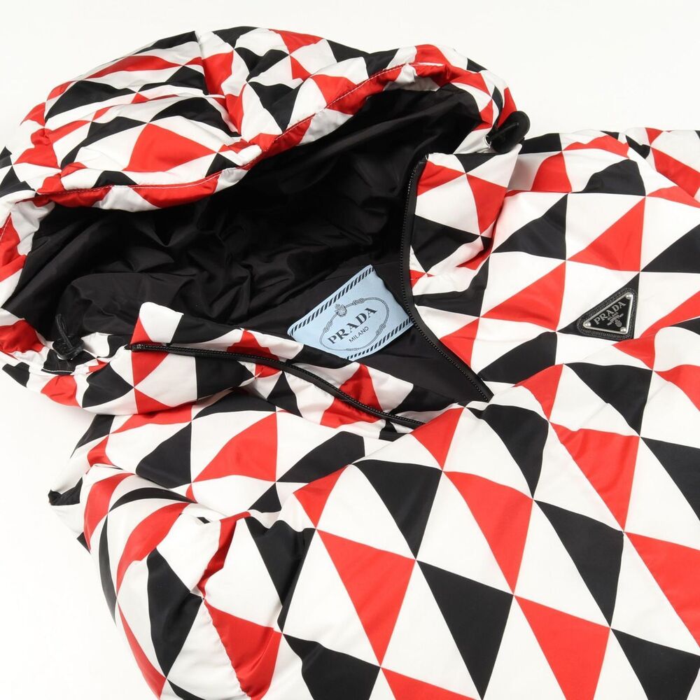 Prada Down Jacket Triangle Logo Nylon Jacket Ladi… - image 8